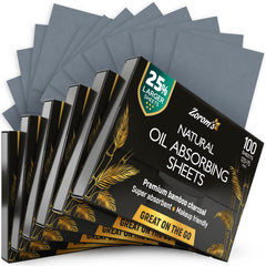 ZOROM'S bamboo charcoal blotting sheet for oil control.