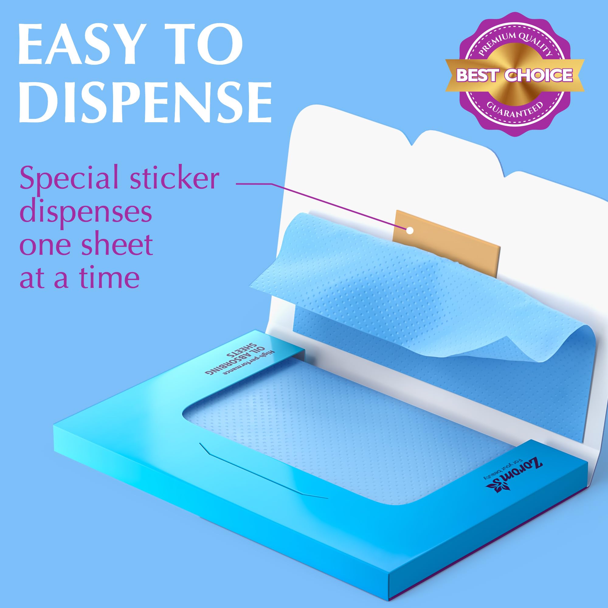 ZOROM'S on-the-go sheets fit easily in a purse or pocket.