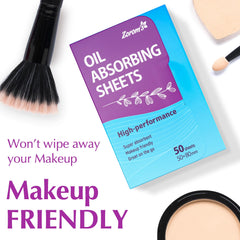 ZOROM'S soft silky material absorbs oil without overdrying.