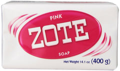 Zote barra lavandería rosa: aroma neutro y cuidado de telas.