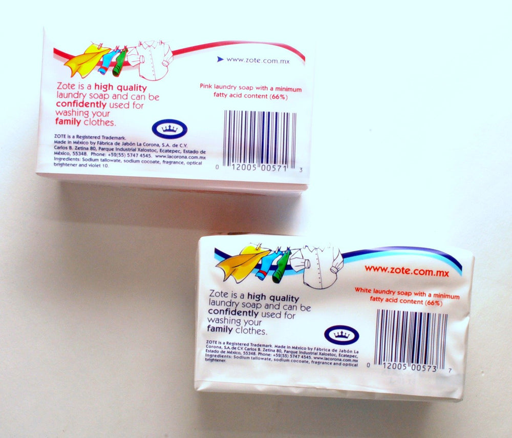 Zote barra lavandería variedad: ideal para cargas mixtas y delicadas.