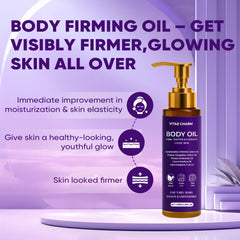 Zotreval Vitae Charm Body Oil pump dispense shows effortless application and even coverage.