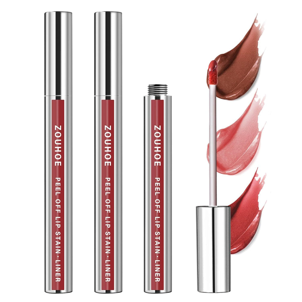 ZOUHOE tiente labial desprendible en set de 3 colores para looks duraderos.