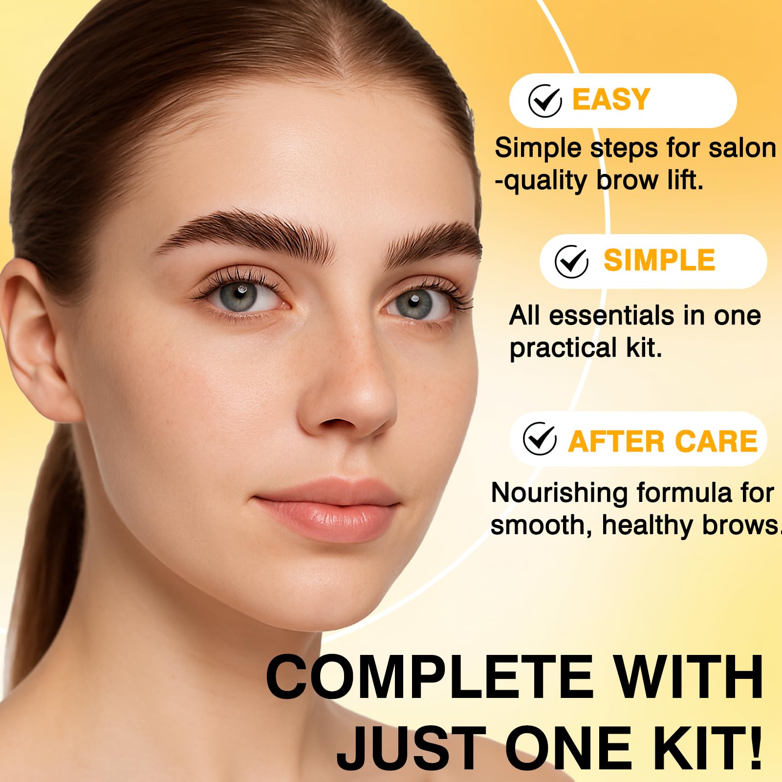 ZOVICA kit laminación cejas, conjunto portátil para uso en casa o en salón.