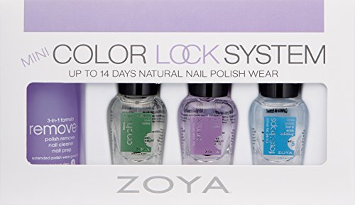 ZOYA Mini Color Lock Sistema, capa superior para acabado duradero y brillo.