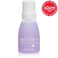 ZOYA Remove Plus limpia y acondiciona las uñas para una superficie lista