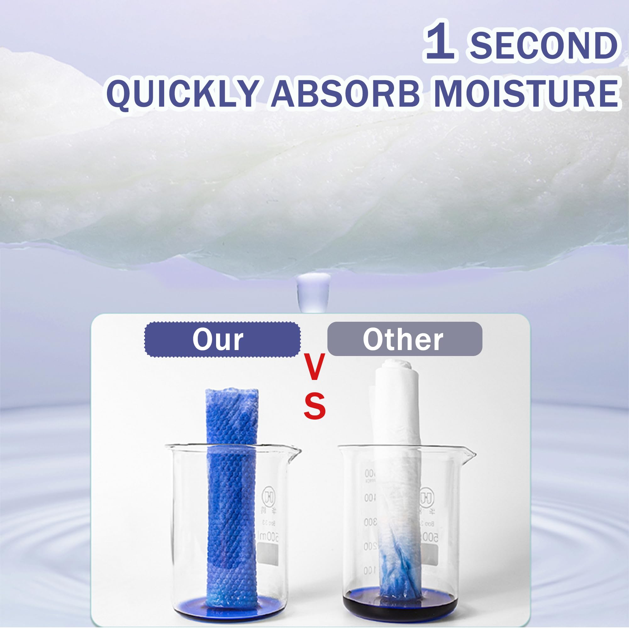 ZPCO toallitas faciales con alta absorción para remover maquillaje