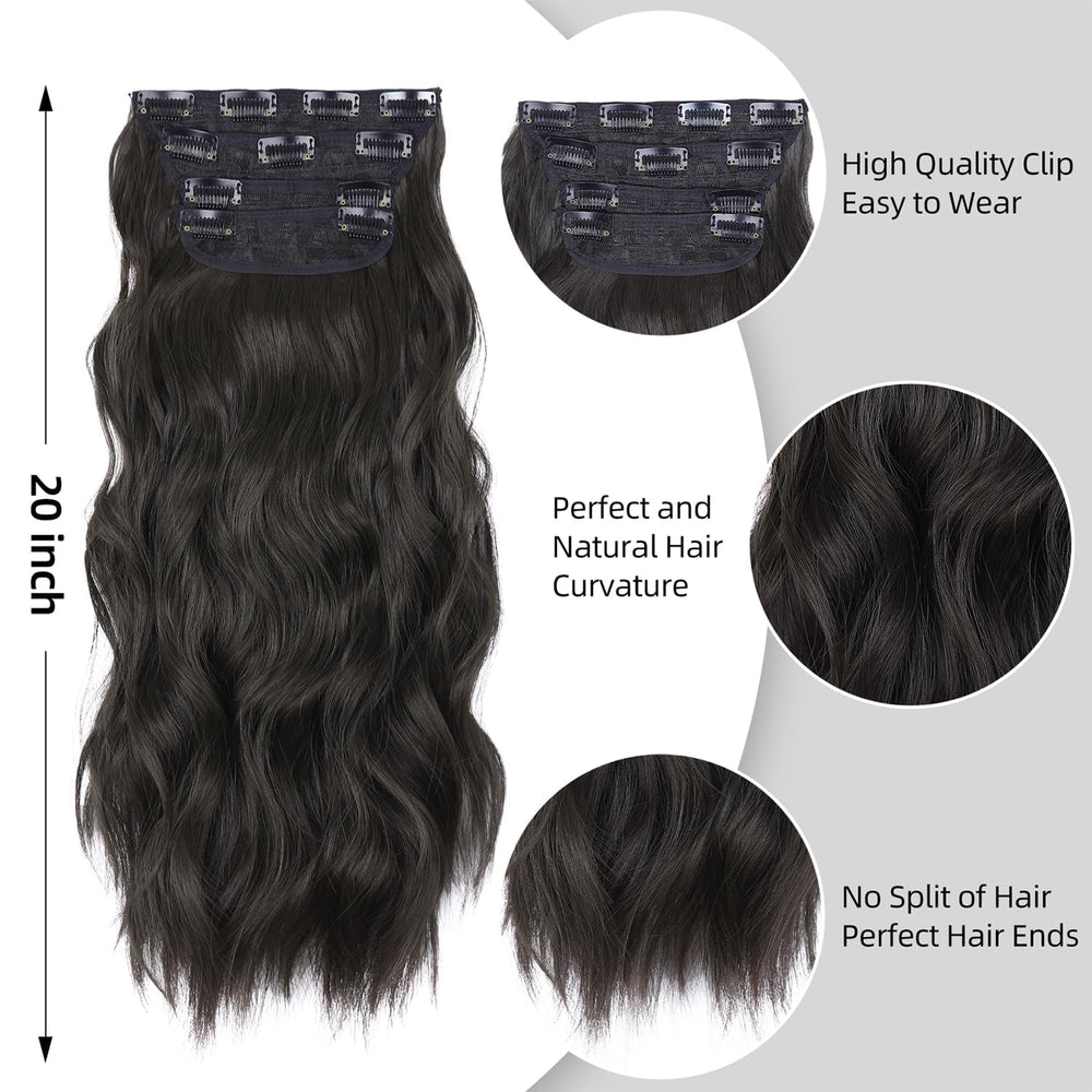 ZQIAN BEAUTY 6-inch weft with 3 clips close-up