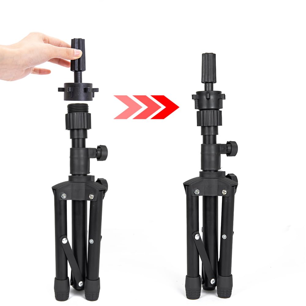 Desktop wig head stand by ZQIAN BEAUTY for training and display.