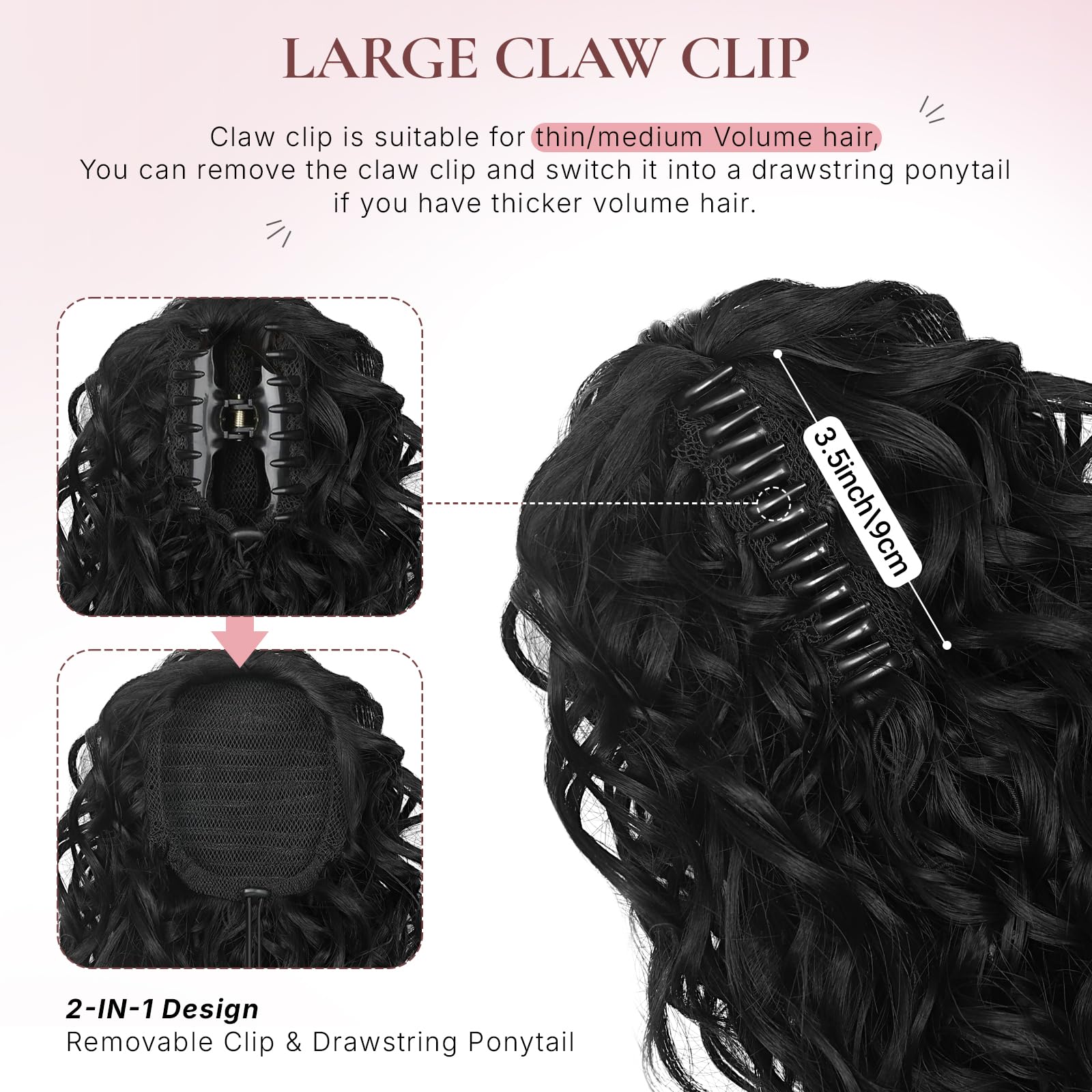 ZQIAN BEAUTY ponytail with ombre highlights offers versatile color play.