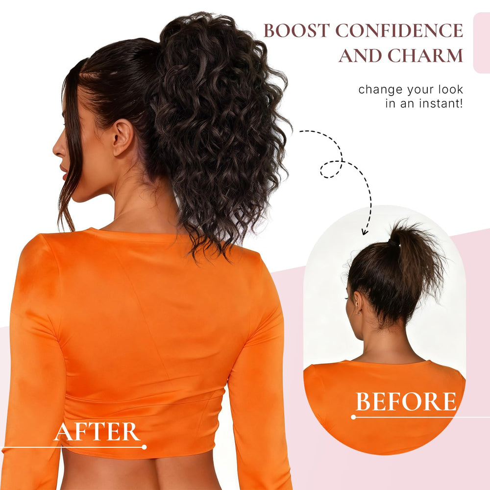 ZQIAN BEAUTY soft synthetic pony tail hair for a realistic, fluffy look