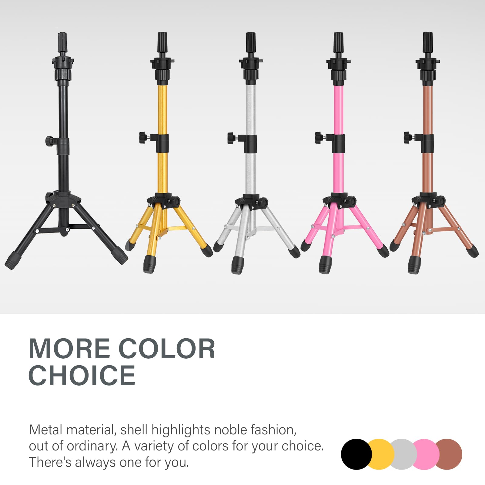 ZQIAN BEAUTY wig stand for desk display and practice