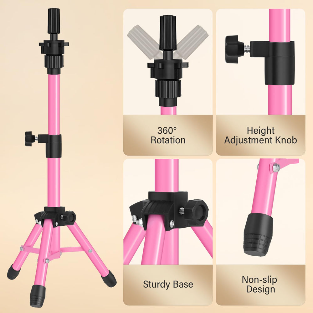 ZQIAN BEAUTY folded compact wig stand easy to transport