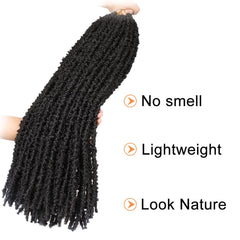 ZRQ distressed faux locs in a 6-pack deliver full-head coverage with ease.