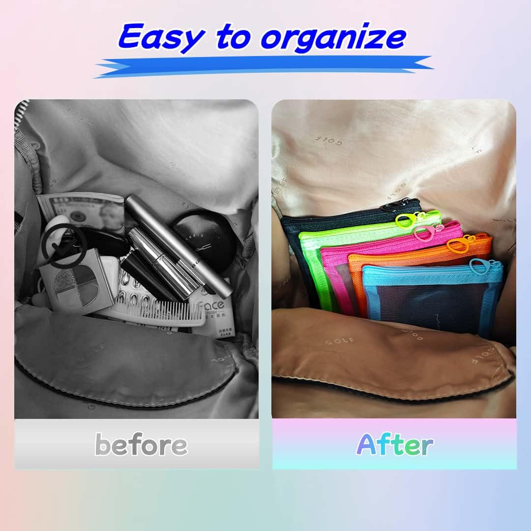 ZSlactp travel-friendly pouches simplify packing.