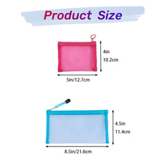 ZSlactp mesh pencil pouch with zipper for tidy art supplies on the go.