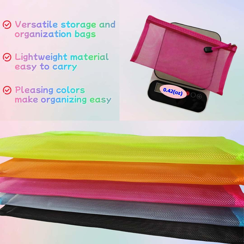 ZSlactp see-through mesh pouch makes quick item checks effortless.