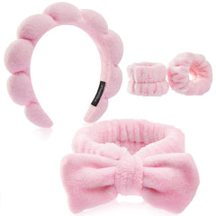 Ztomine diadema con burbujas para cabello, mantiene la frente seca durante el lavado facial.