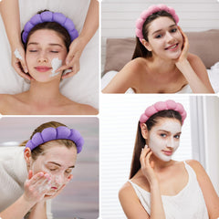 Diadema Ztomine spa absorbente de algodón para secar el cabello durante el lavado.