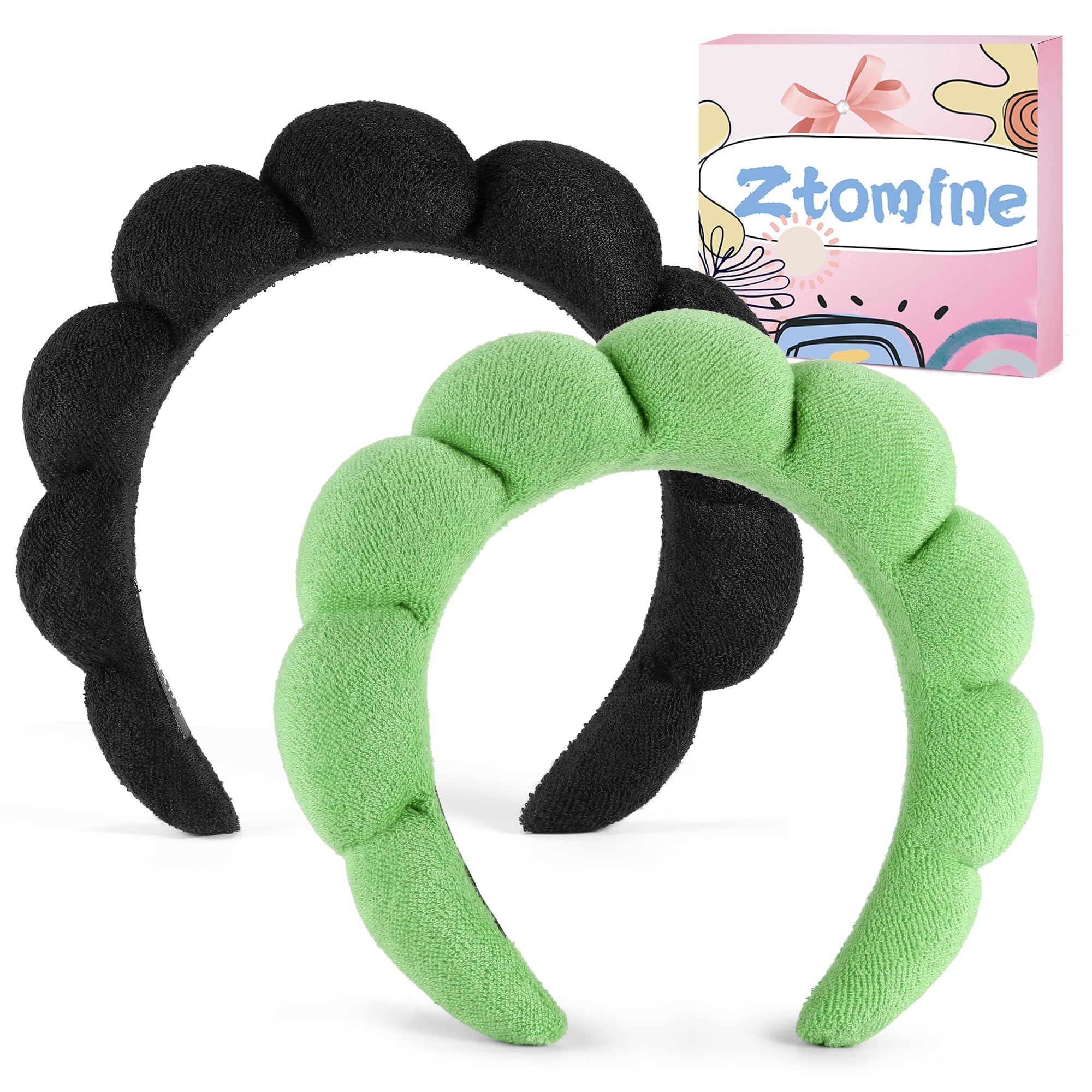 Diadema Ztomine spa terry regalo belleza para fans del cuidado