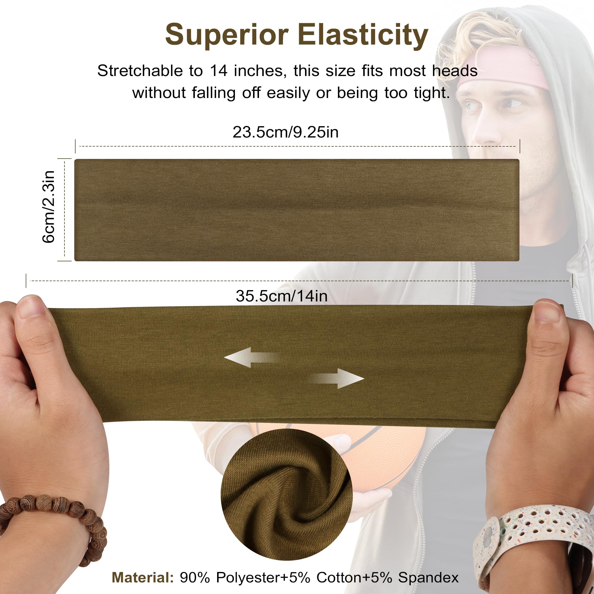 Ztomine headbands add versatile style and practical sweat control