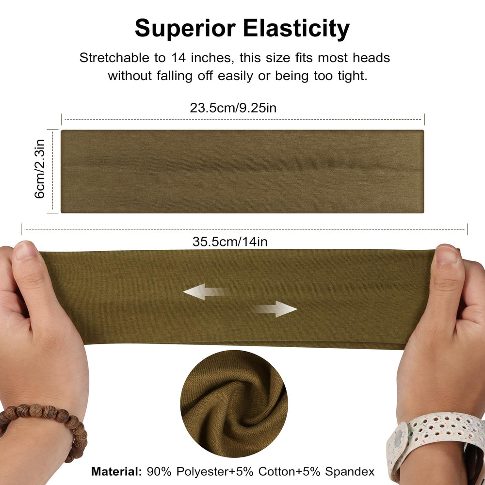 Ztomine soft cotton headbands offering comfortable wear for yoga and daily use