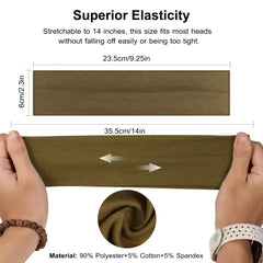 Ztomine soft cotton headbands offering comfortable wear for yoga and daily use
