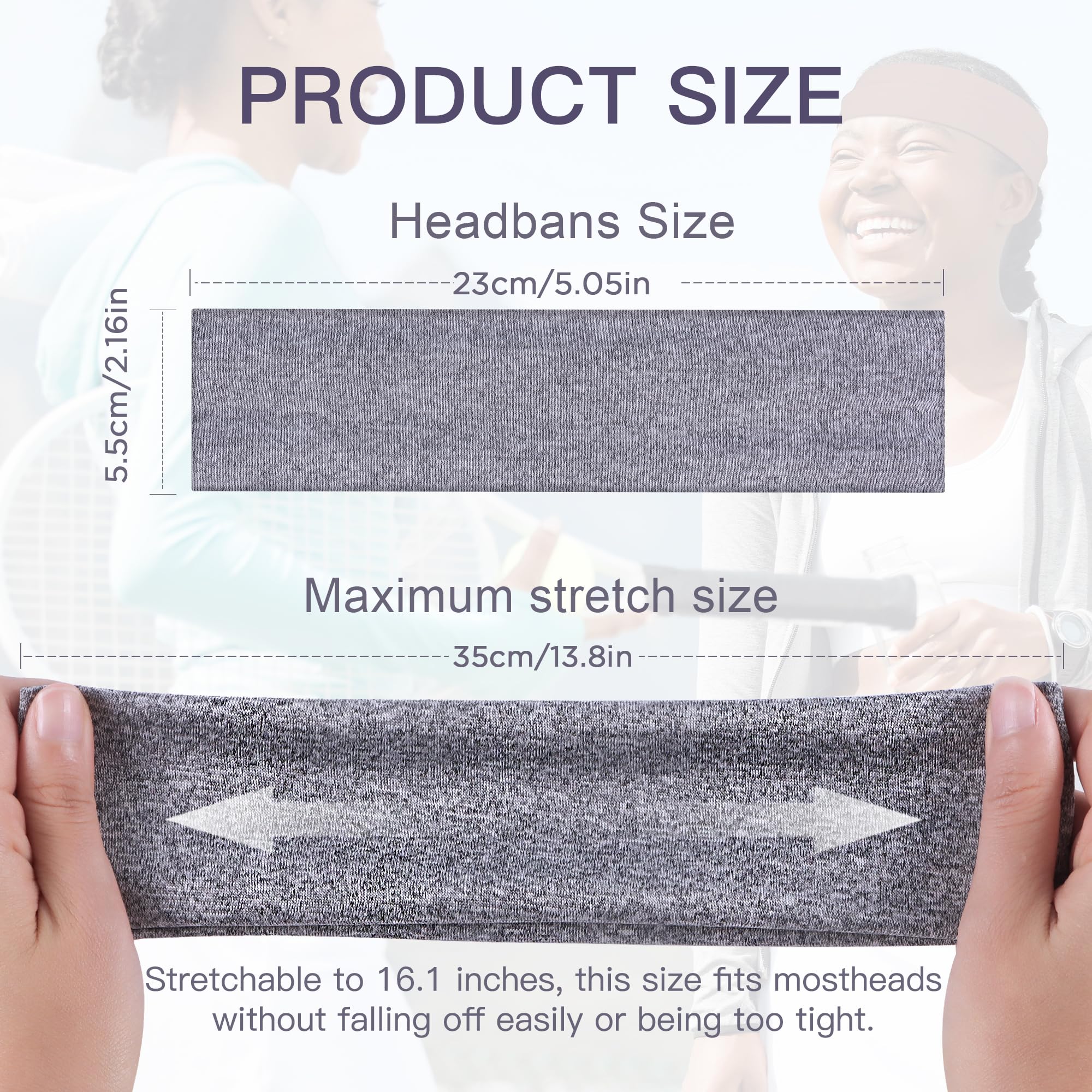 Ztomine headbands with sweat absorption close-up for comfortable, dry results.