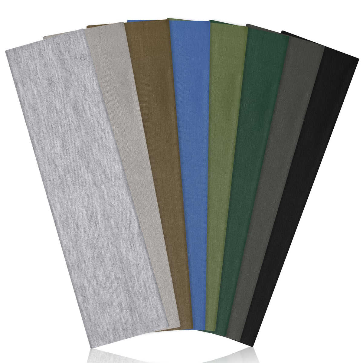 Ztomine headbands for women, 8-pack, with stretchy fit in multiple colors