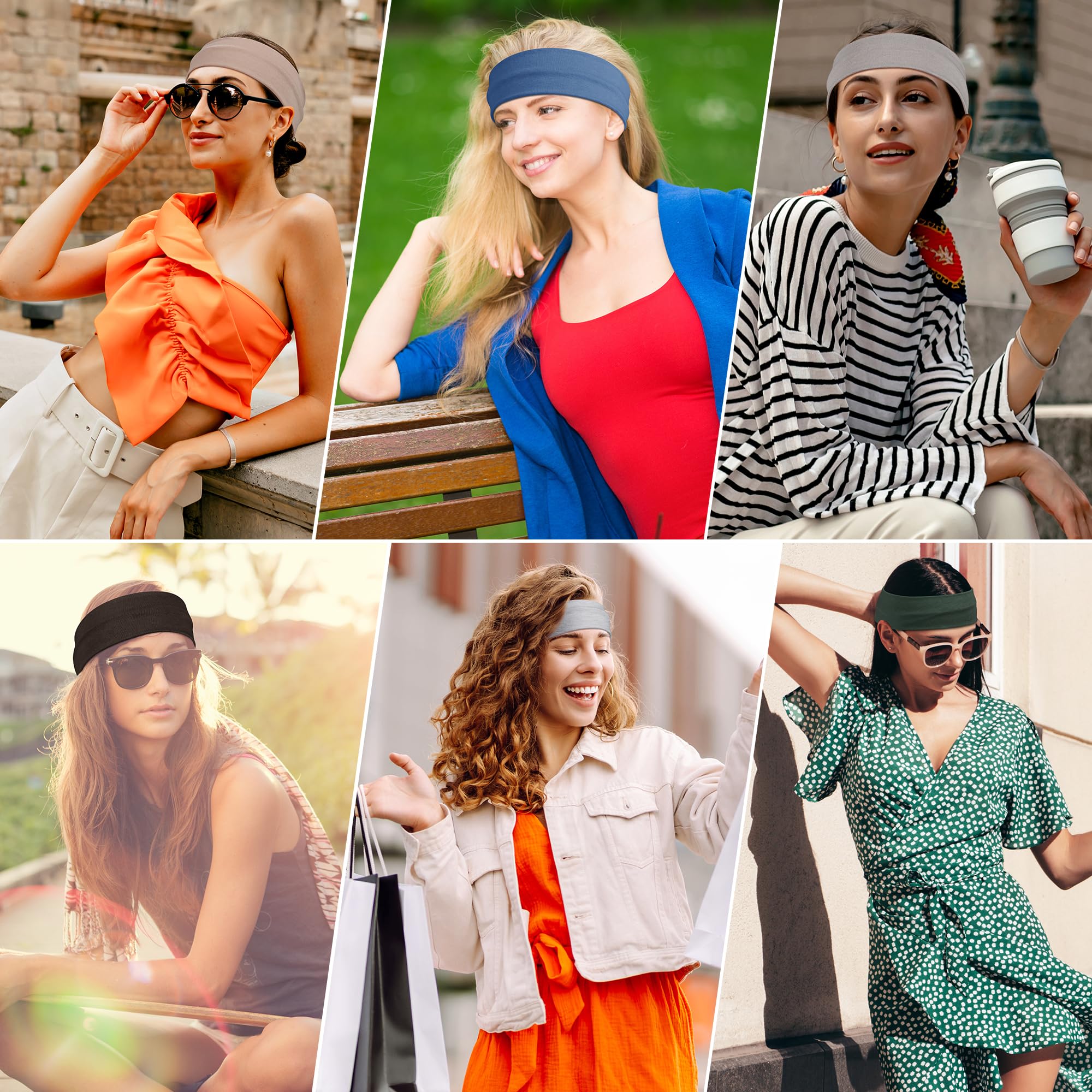 Ztomine headbands in use during yoga with secure stretch