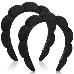 Ztomine spa headband beige croissant design keeps hair dry during cleansing.