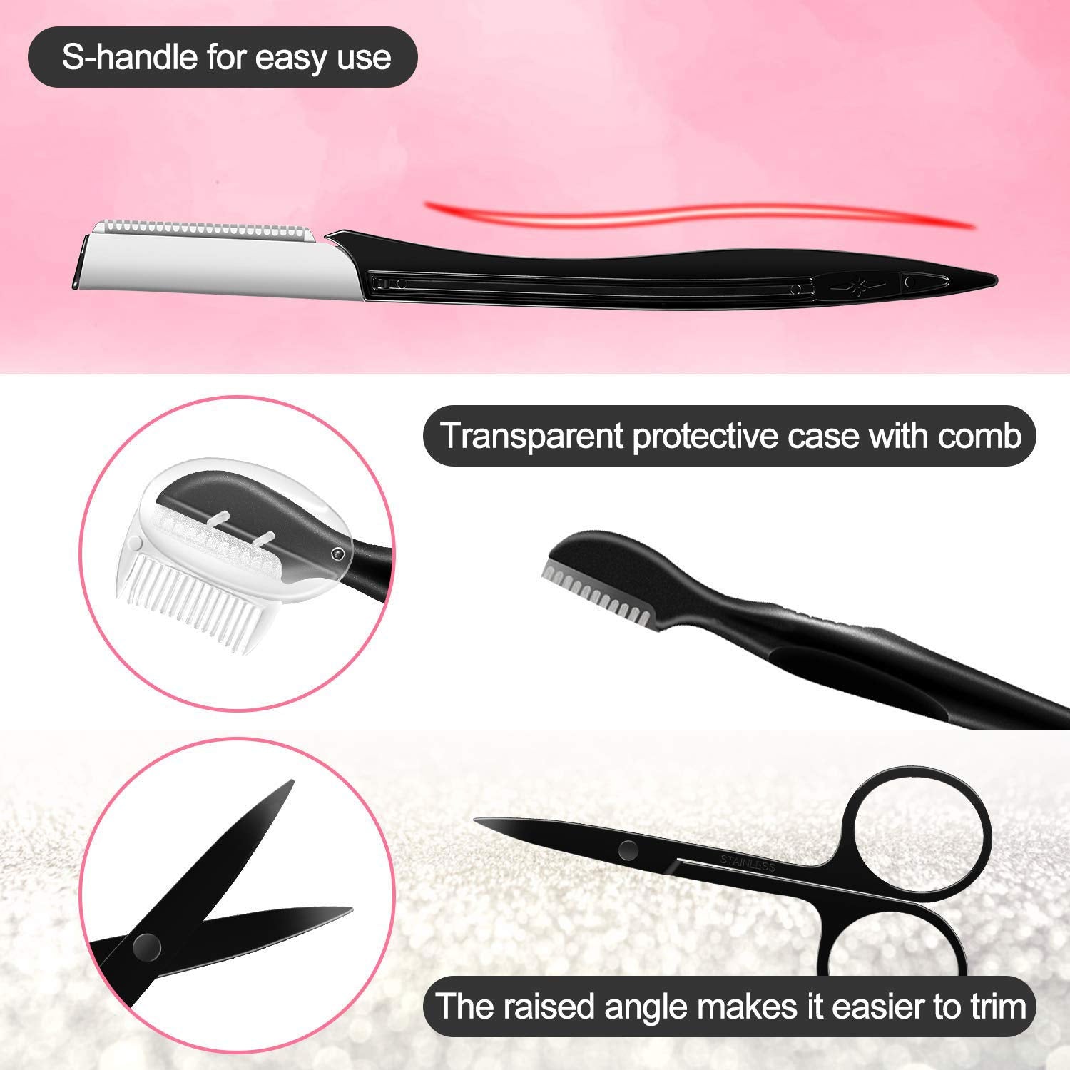 ZTRHYOO Tweezers for precise hair removal and brow tidying.
