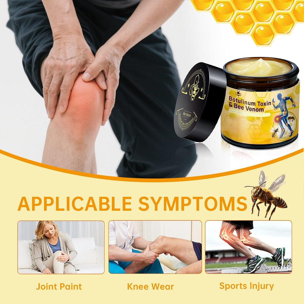 ZTSGU Bee Venom Joint Relief Gel knee application enabling flexible movement.