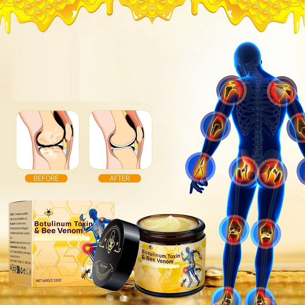 ZTSGU Bee Venom Joint Relief Gel neck application demonstrates easy massage.