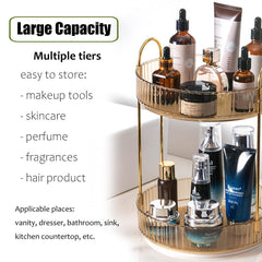 Zufudo clear trays display neatly arranged skincare and perfume bottles