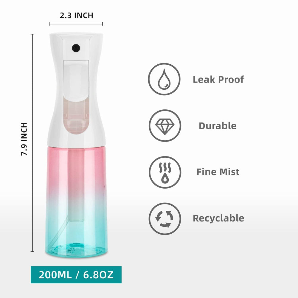 Zuhose bottle showcasing continuous spray technology for steady mist