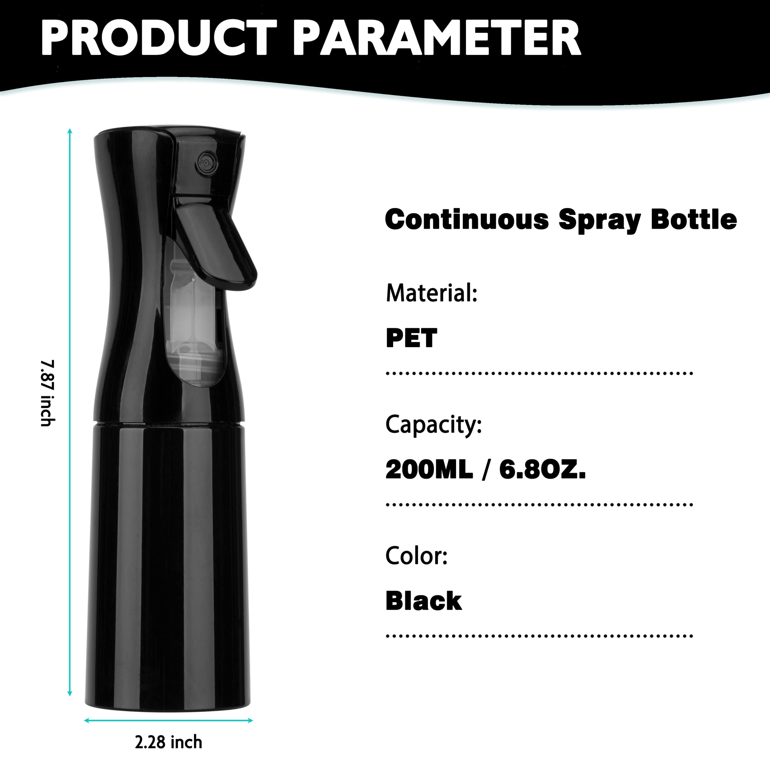 Zuhose continuous spray technology provides steady mist with minimal effort.