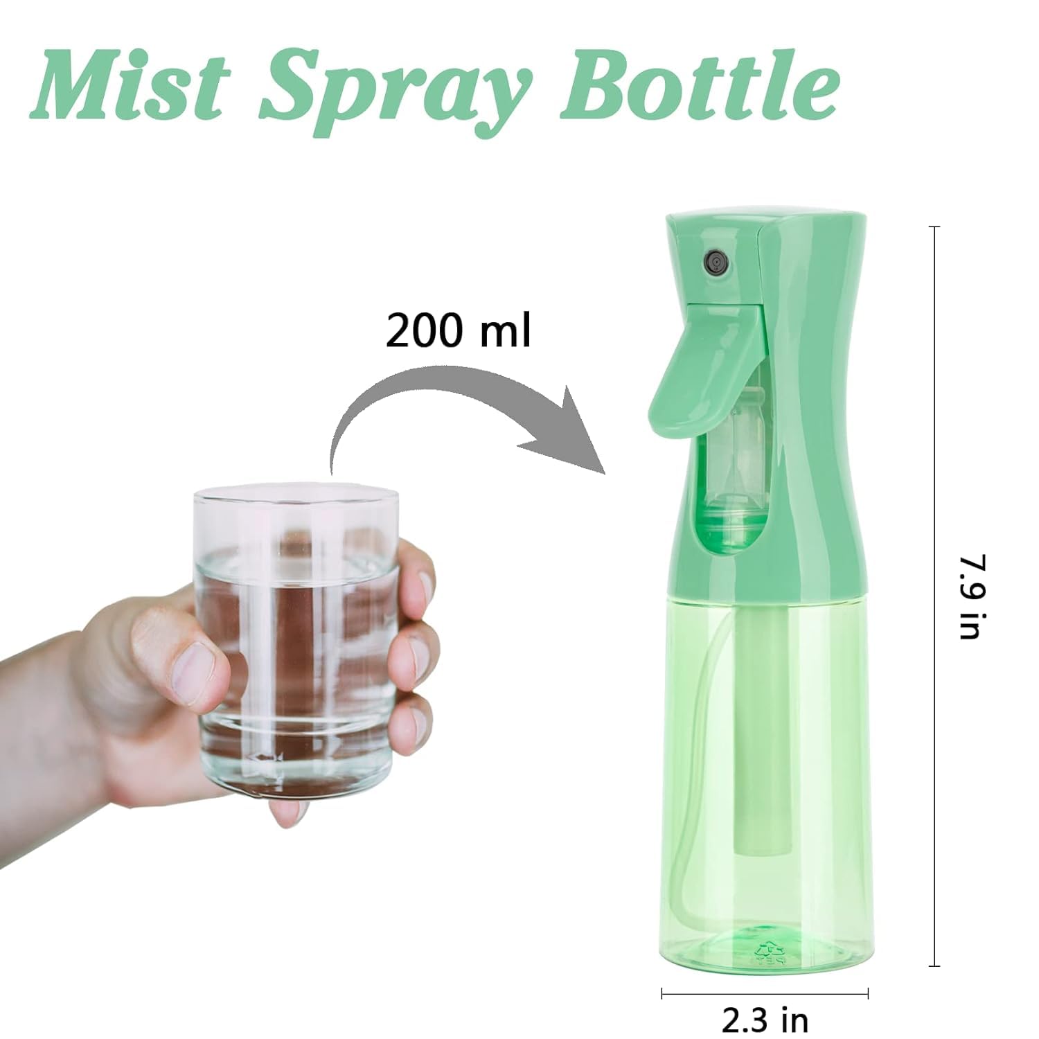 Zuhose spray bottle demonstrates continuous spray for quick styling