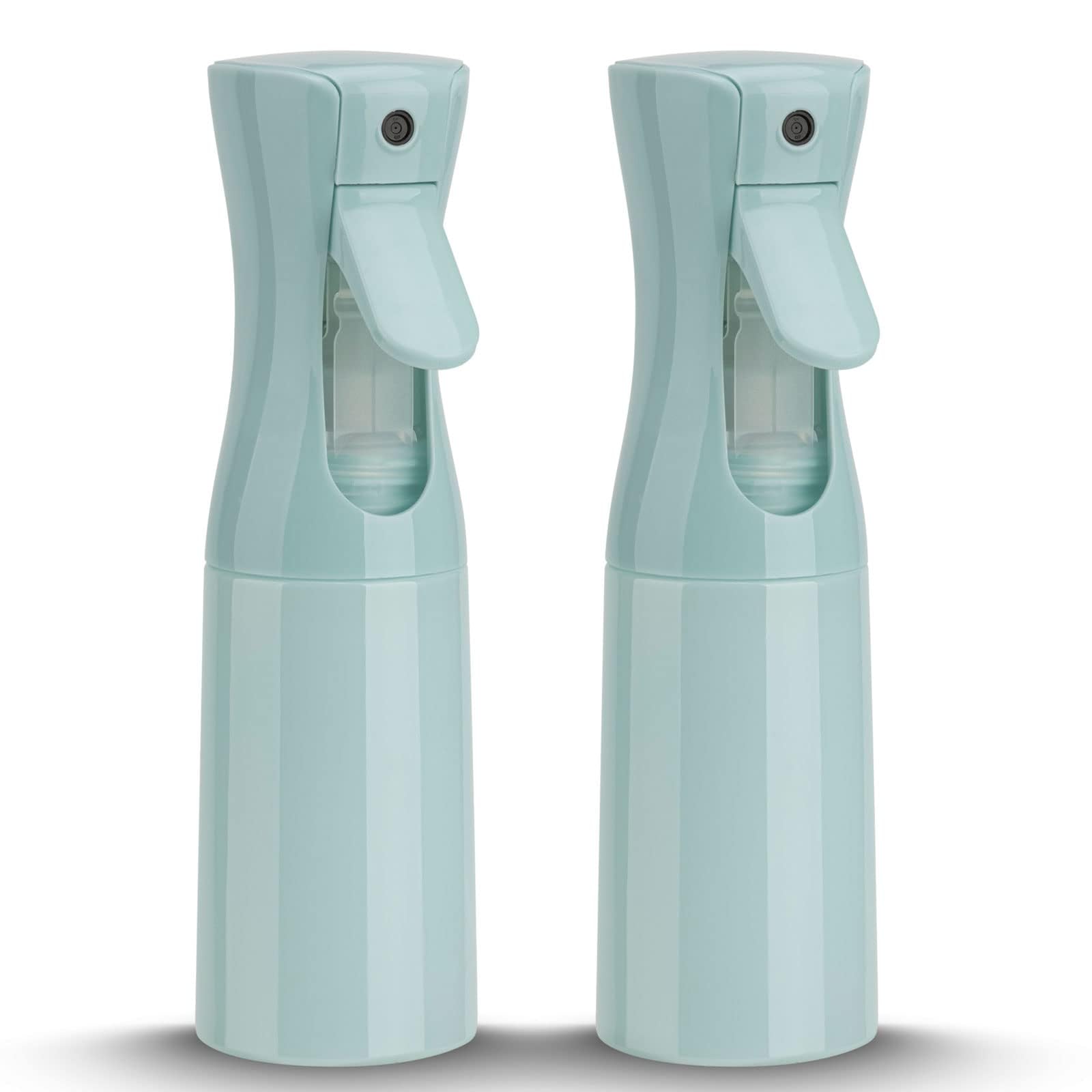 Zuhose spray bottle ultra fine mist for evenly hydrated hair.