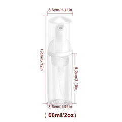 Close-up of Zuihug 2oz foam bottle pump cap for smooth foam.