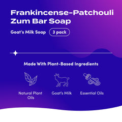 Barra Zum para manos y cuerpo con fragancia de incienso.