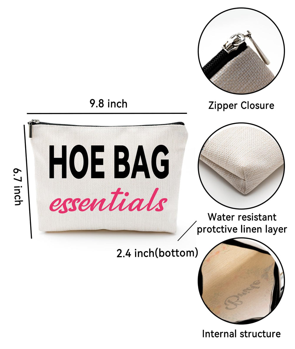ZUYUROU bag double-side printing shows bold text for travel makeup.