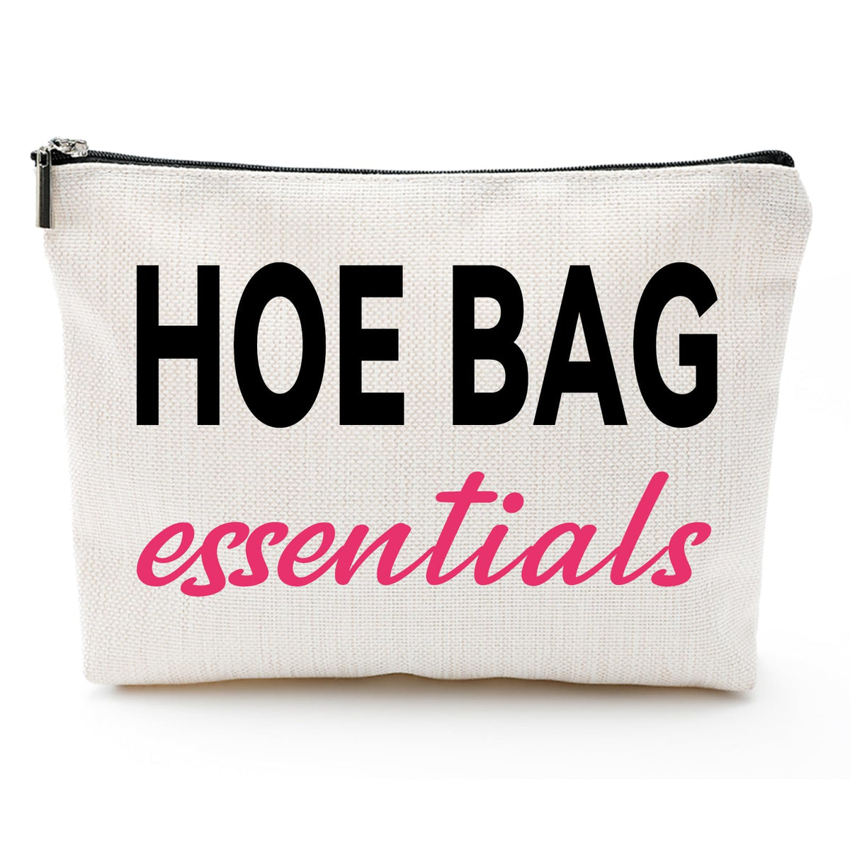 ZUYUROU bag front with humorous saying for gifts and cosmetics.