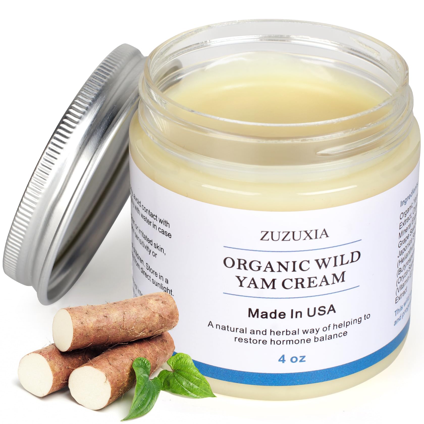 Zuzuxia crema de ñame salvaje botella: equilibrio para piel sensible.