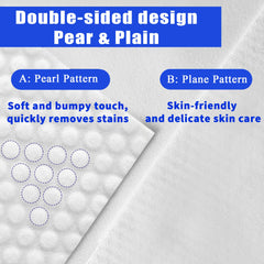 ZVNNZOM toalla facial desechable, material suave y 100 piezas para cuidado diario