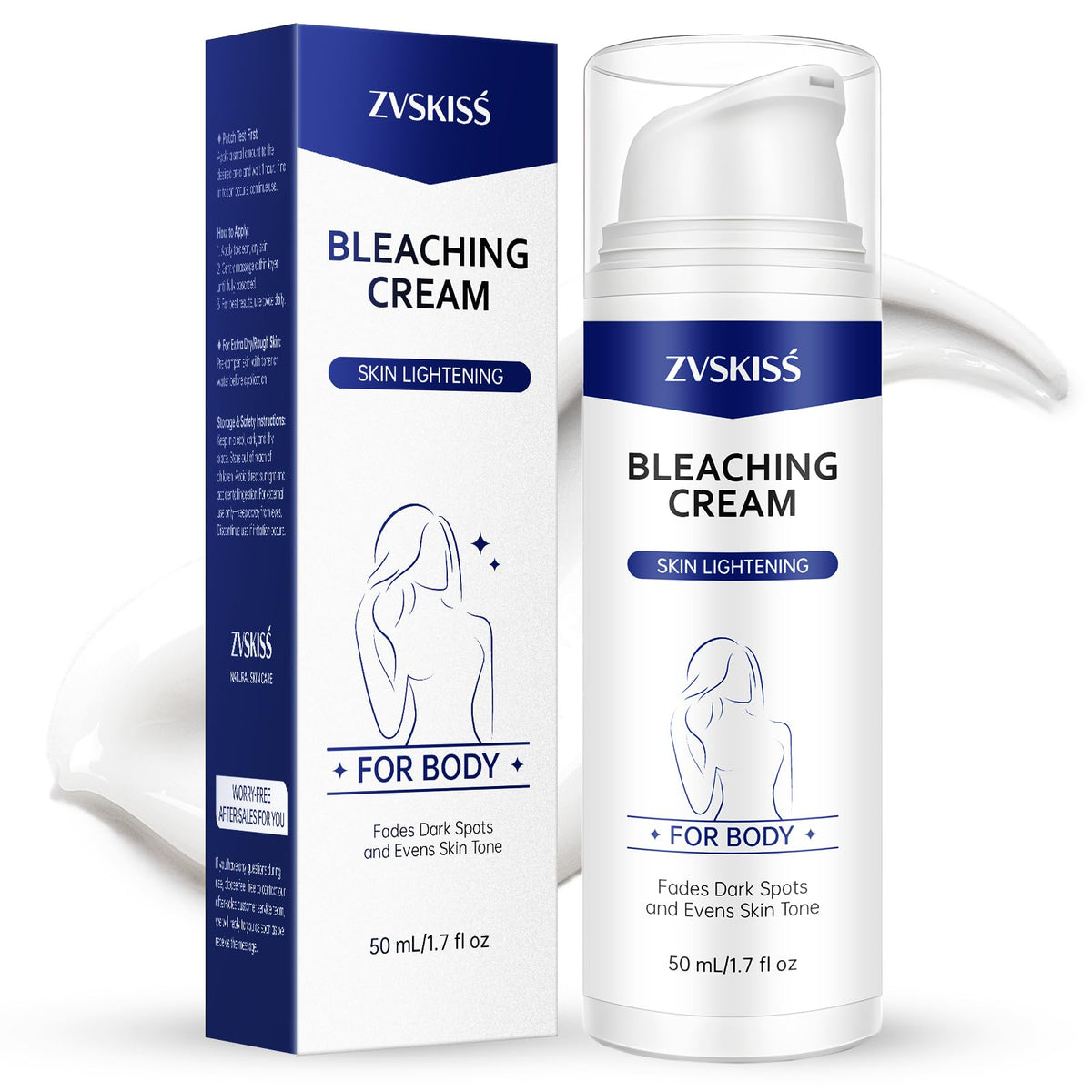 ZVSKISS crema-blanqueadora-piel-intima: tono uniforme y piel suave en áreas sensibles