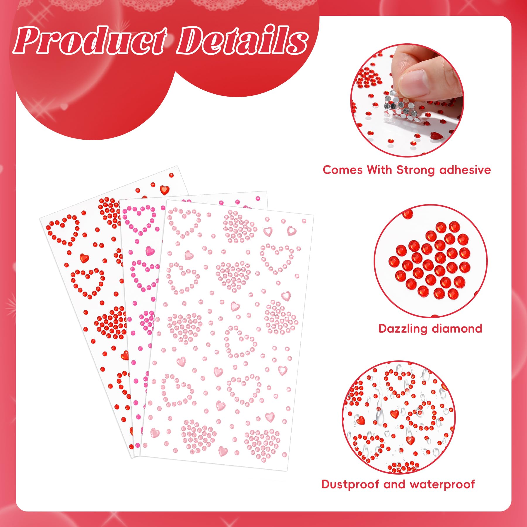 Corazones ZXOPM acrílicos para manualidades y decoración creativa.