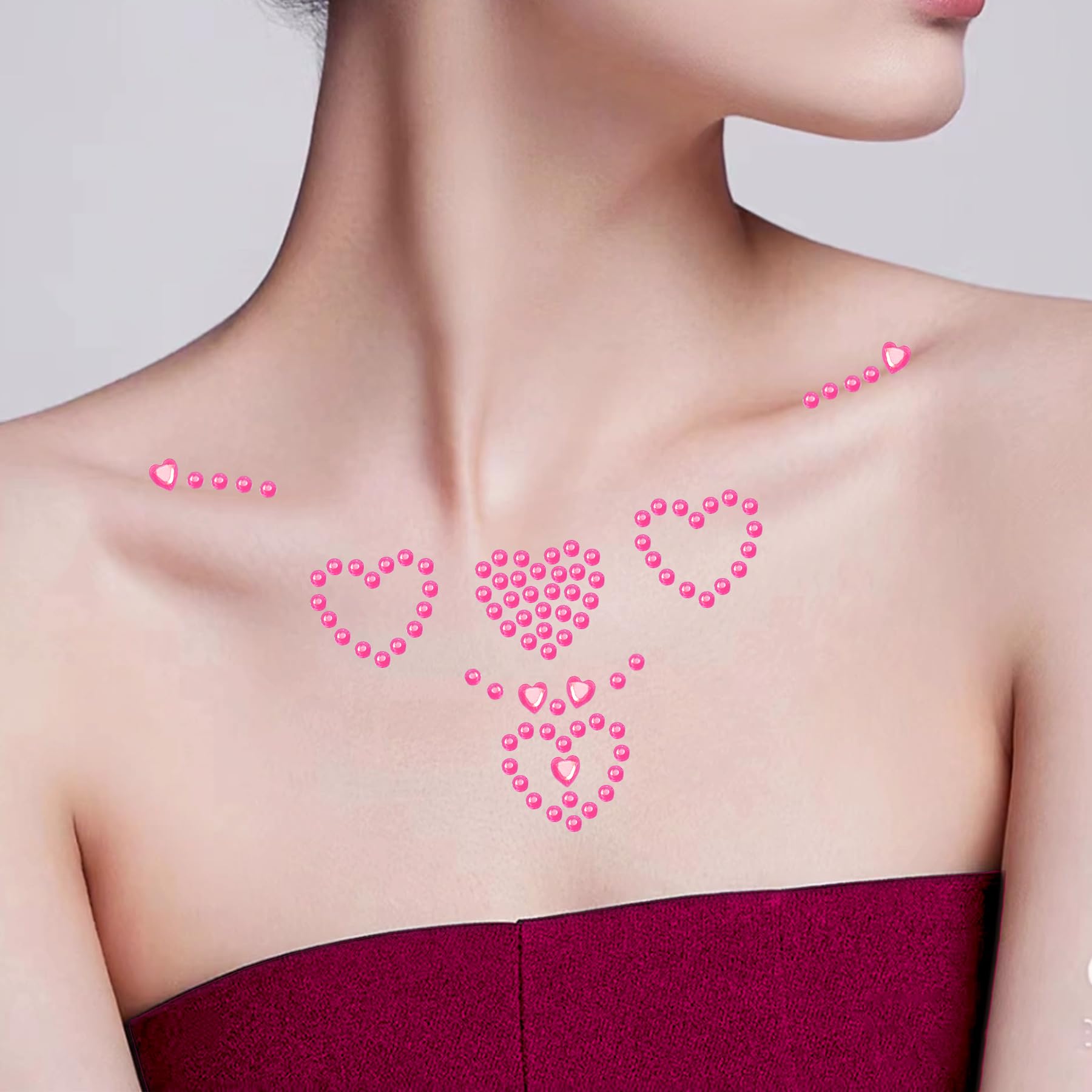 Corazones ZXOPM para decorar tarjetas y regalos con brillo.