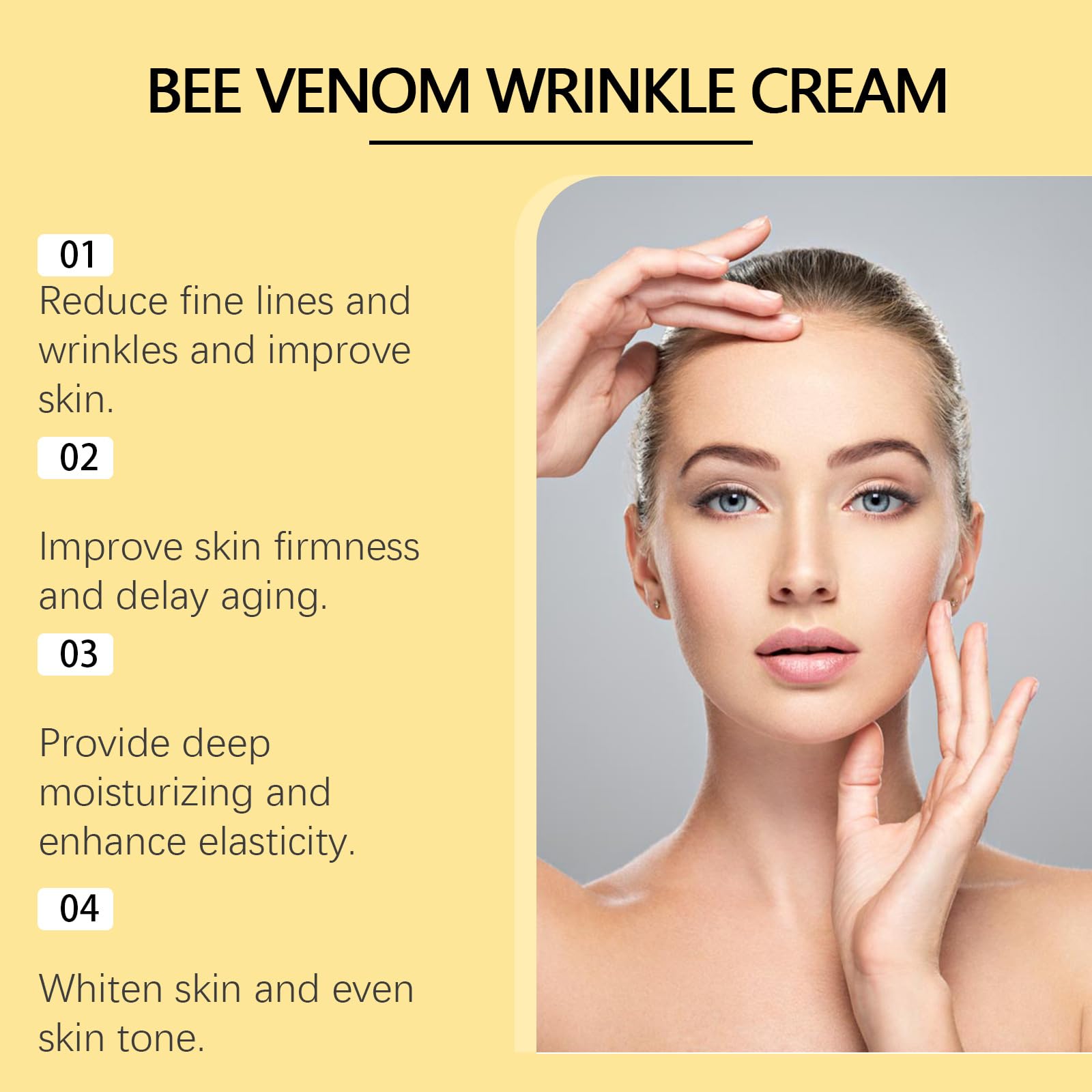 Dispensing ZXZTSM Bee Venom Cream showing controlled, even application