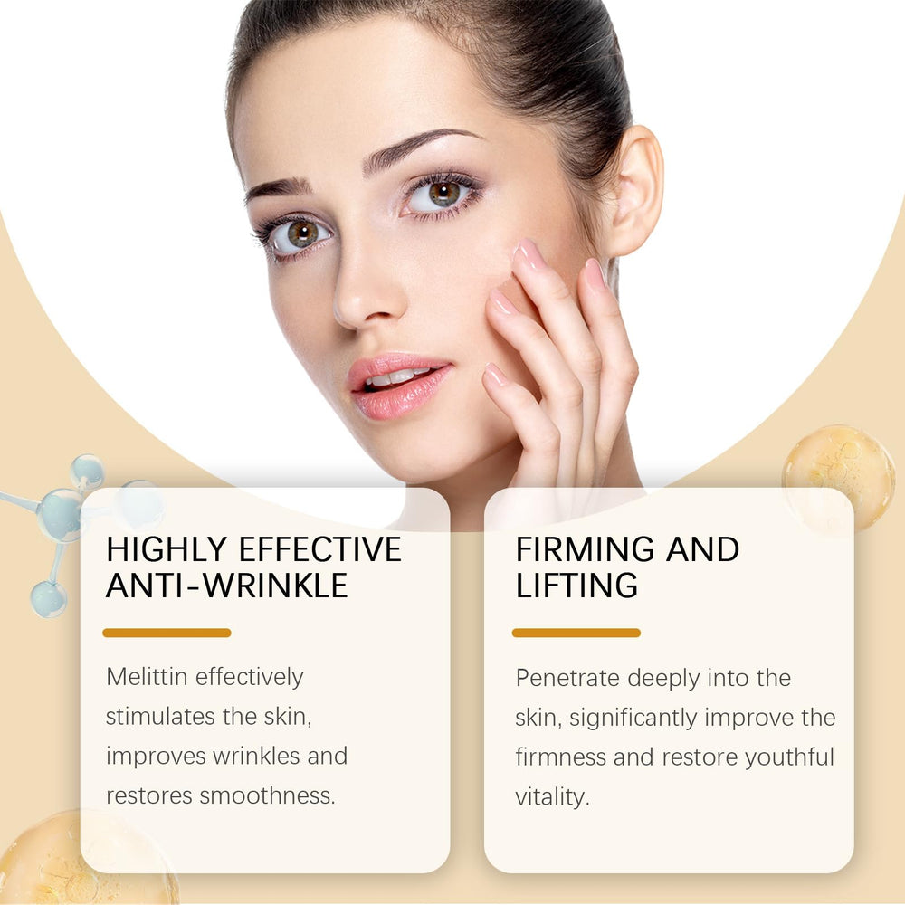 Label detail of ZXZTSM Bee Venom Cream highlighting natural ingredients